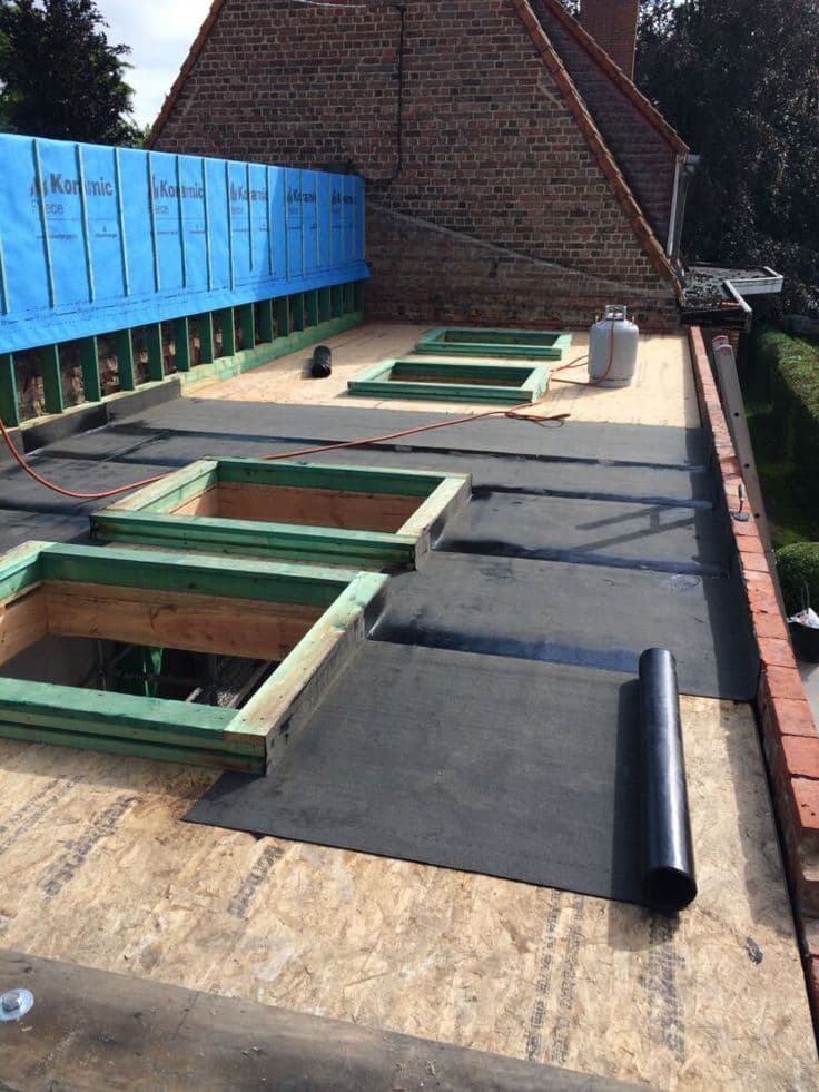 Flat Extension Torch-On Felt Repair — EcoFort Roofing Dublin